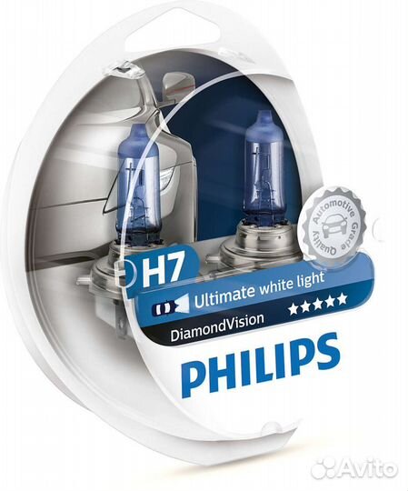 Лампа галогенная Philips Diamond Vision H7 12V 55W