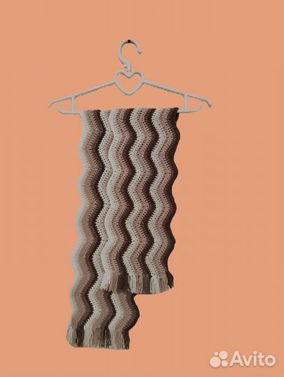 Вязаный шарфик ручной работы на осень