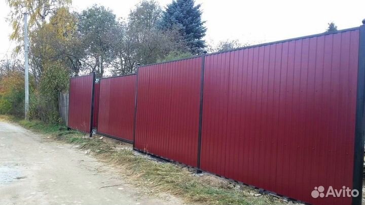 Забор из профнастила