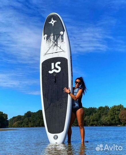 Sup board Black samurai, Сапборд 335 sup доска JS