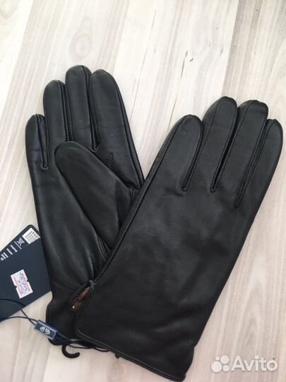Мужские кожаные перчатки новые