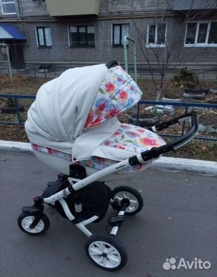 Коляска 2 в 1 эко кожа