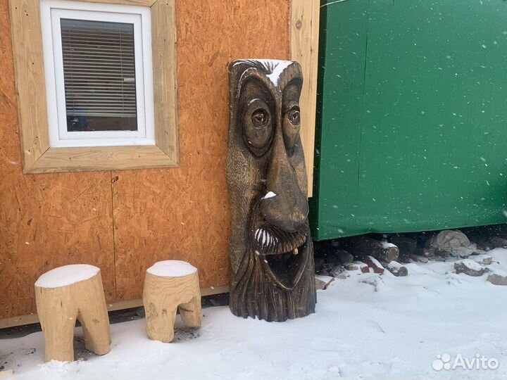 Резные фигуры из дерева