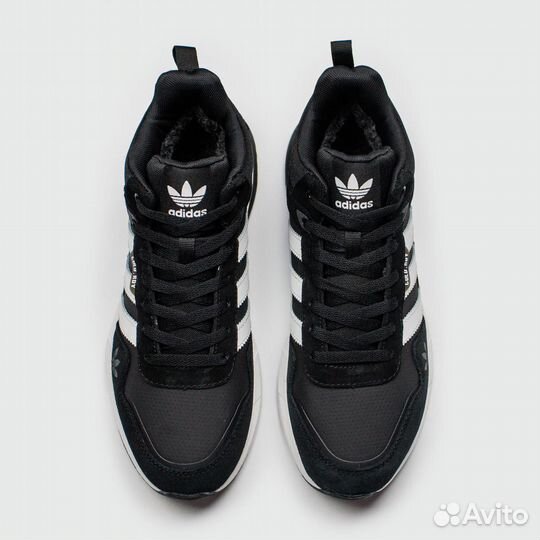 Adidas Retropy F2 Mid Black / White with Fur