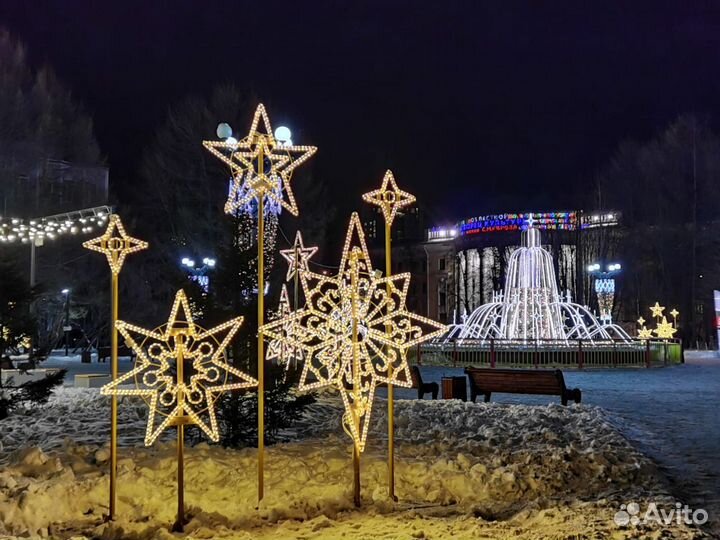 Уличные световые фигуры для оформления города