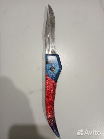 Нож складной ручной работы времен СССР