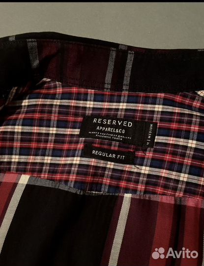 Мужская рубашка в клетку М