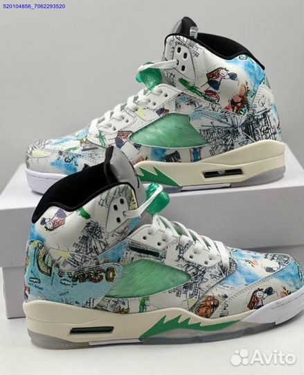 Кроссовки Nike Air Jordan 5 Retro White (Арт.21131