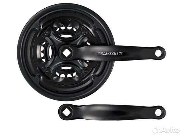 Шатуны HDL-S303 24/34/42T, 170мм алюм/сталь