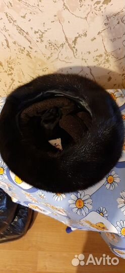 Берет норковый новый