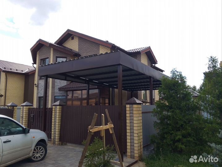 Навес для авто под ключ