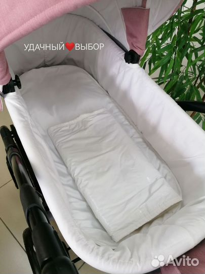 Коляска 3в1 Rant Siena (серый текстиль с пудровым)