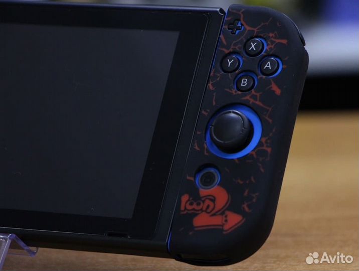 Силиконовый чехол Joy-Con Splatoon 2 Black/Red