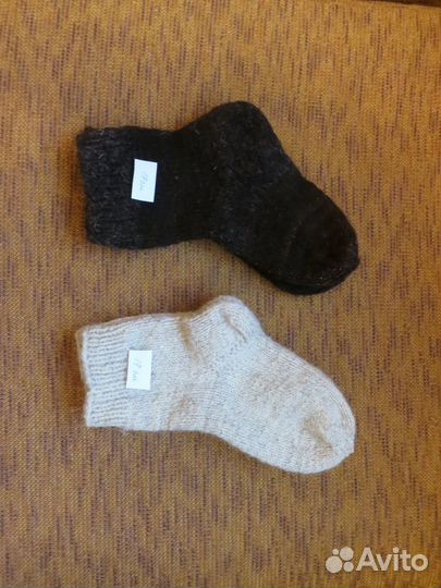 Носки вязаные из натур. овечьей шерсти