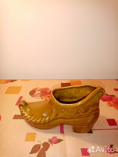 Сувенир Башмак керамический СССР