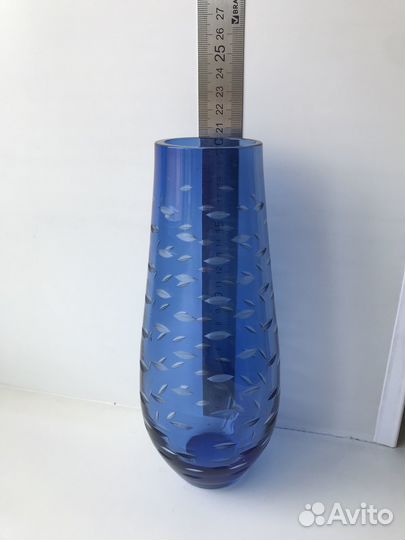Ваза цветное стекло СССР