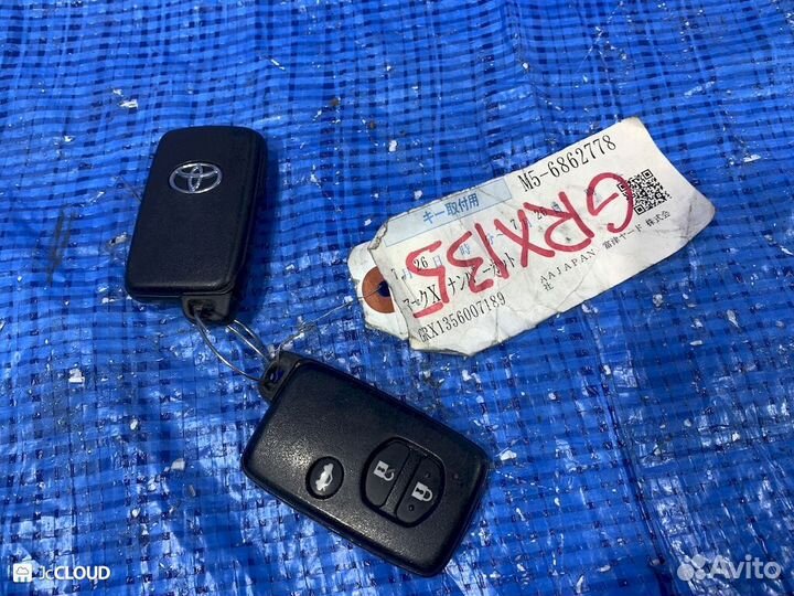 Ключ зажигания на toyota mark X GRX135 4grfse