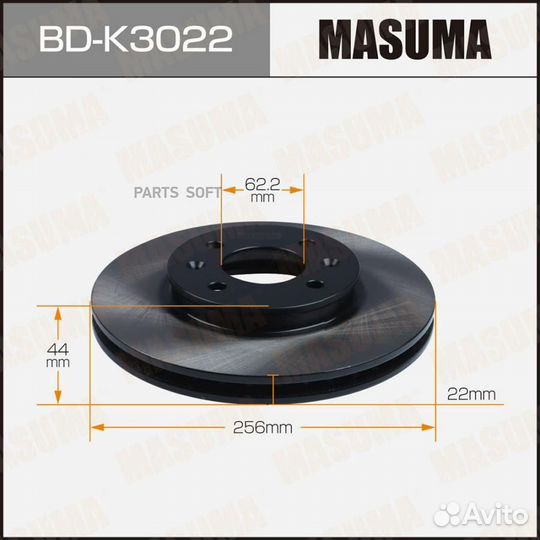 Masuma BD-K3022 Диск тормозной