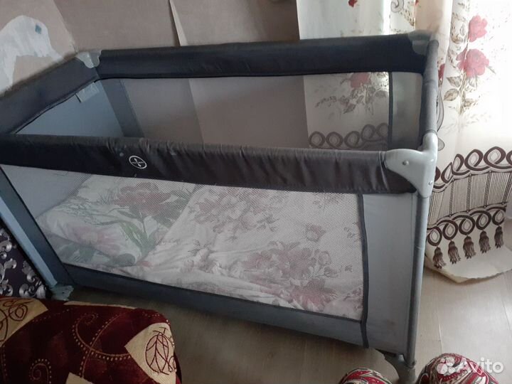 Детская кровать манеж с матрасом