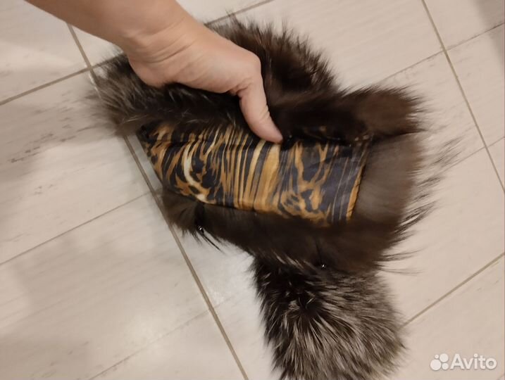 Воротник опушка чернобурка