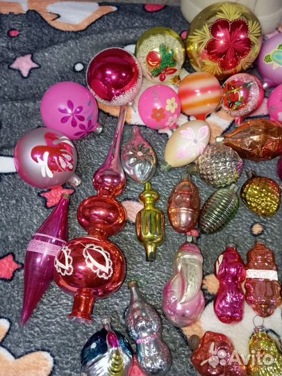 Елочные игрушки СССР лотом (лот 3)