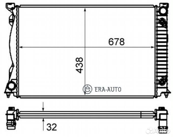 Mahle CR830000S Радиатор охлаждающей жидкости CR83