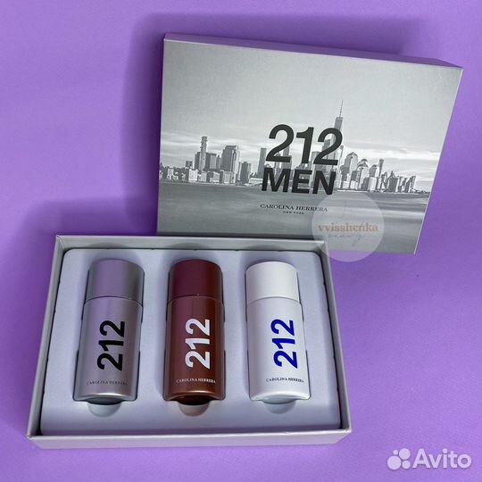 Набор Carolina Herrera 212 MEN 3x30ml