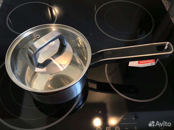 Ковш nadoba dona со стеклянной крышкой, 16 см