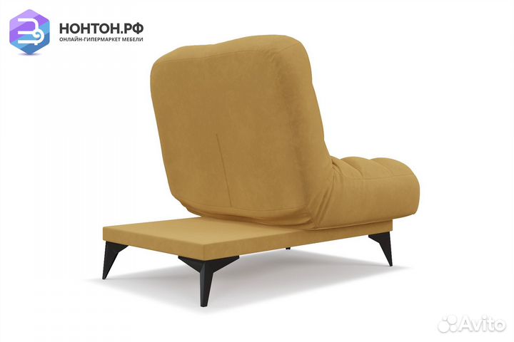 Кресло клик-кляк Арно велюр желтый