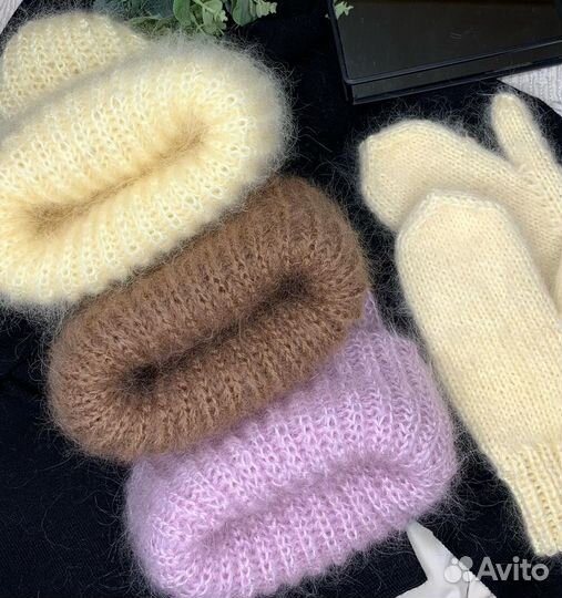 Мохеровая шапка