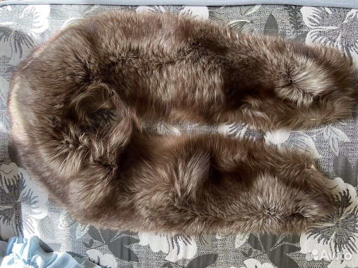Меховой воротник из лисы