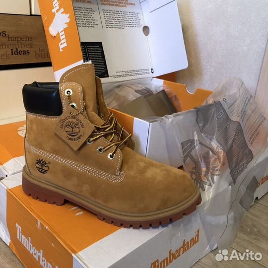 Ботинки timberland с мехом