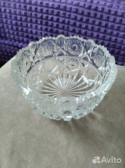 Ваза - салатник хрустальный