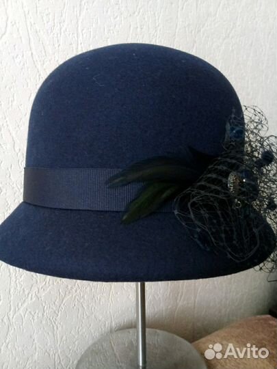 Новая фетровая шляпка 100 шерсть