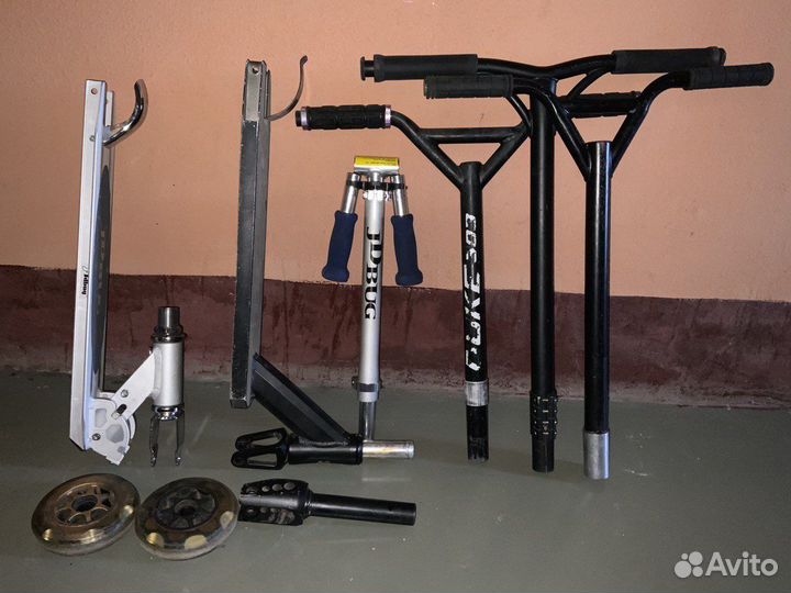Запчасти для самоката, защита и колеса, руль