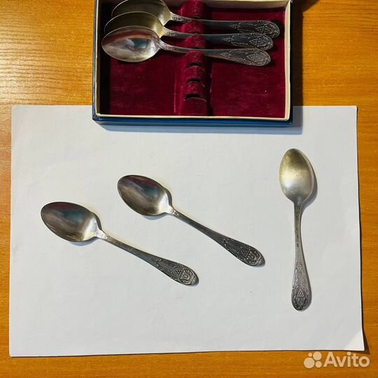 Ложки чайные серебро 875 пробы СССР