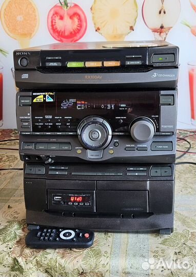 Музыкальный центр Sony HCD- RX100AV с блютусом мр3