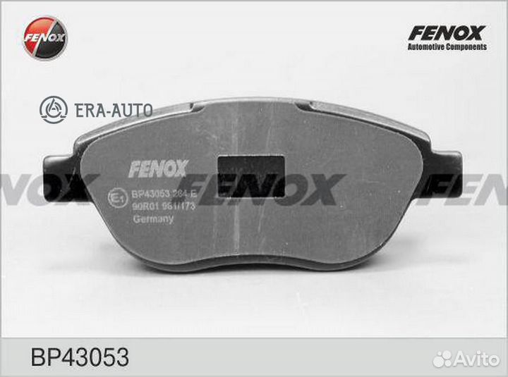 Fenox BP43053 Колодки тормозные дисковые перед пра