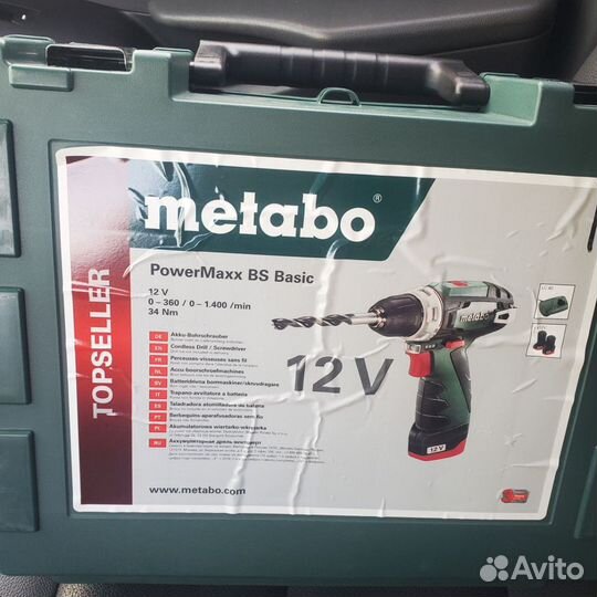 Новый шуруповерт metabo powermaxx BS 12