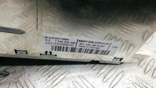 Магнитола seat altea 1 (4BR12I401)