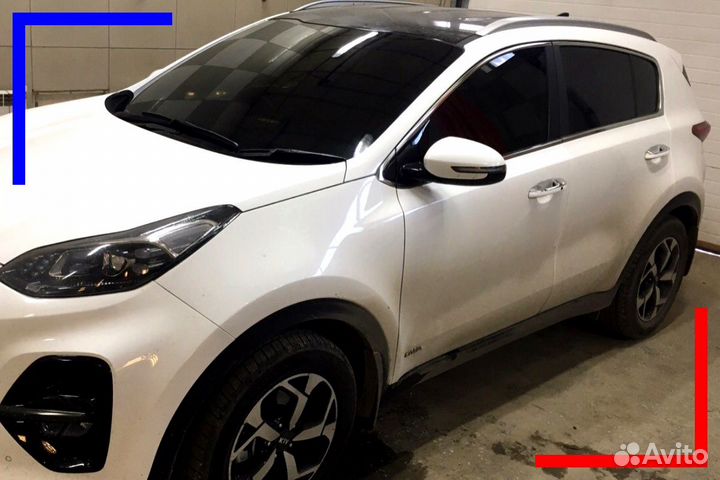 Съемная жесткая тонировка Audi A4 B6 (univ) 01-05