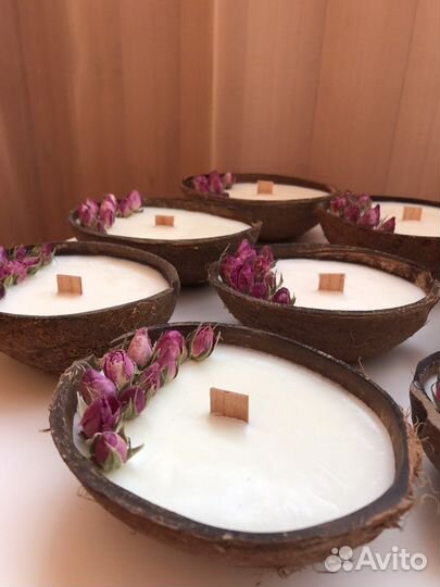 Свеча в кокосе