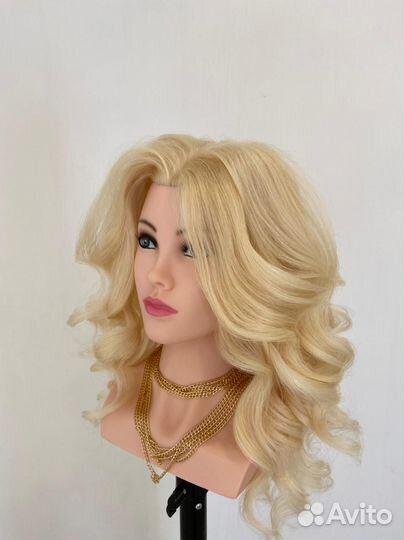 Манекен голова учебная натуральные волосы бу