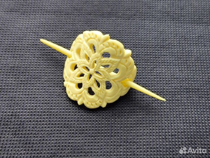 Костяная заколка для волос винтаж СССР
