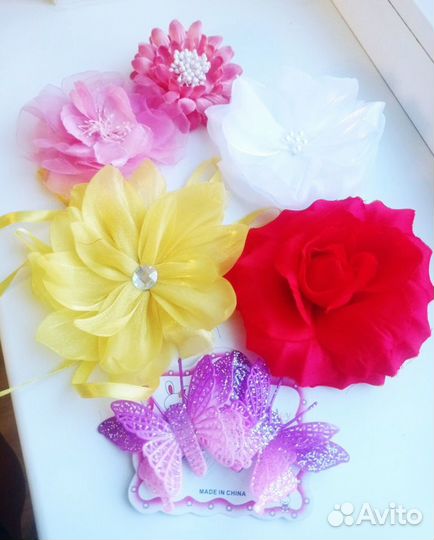 Ободок Принцесса, Ободок с бантиком, с цветами