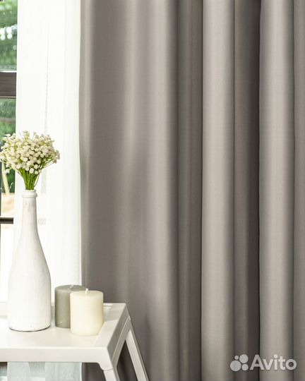 Блэкаут шторы Марсель Французский серый