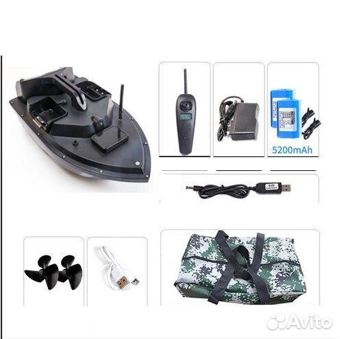 Прикормочный кораблик T038GPS (Технология Рыбалки)