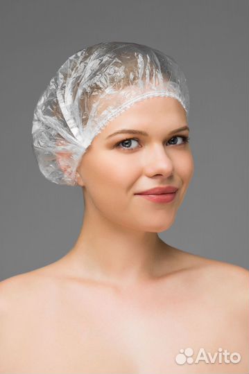 00-210 Шапочка для душа one size 100шт п/э прозрач