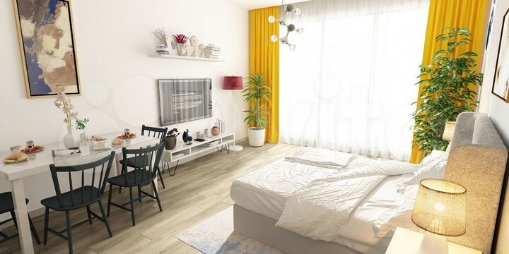 Квартира-студия, 35 м² (Грузия)