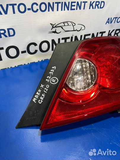 Стоп правый Toyota Mark X GRX120 4GR